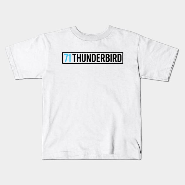 1971 Ford Thunderbird Kids T-Shirt by samuel sisco